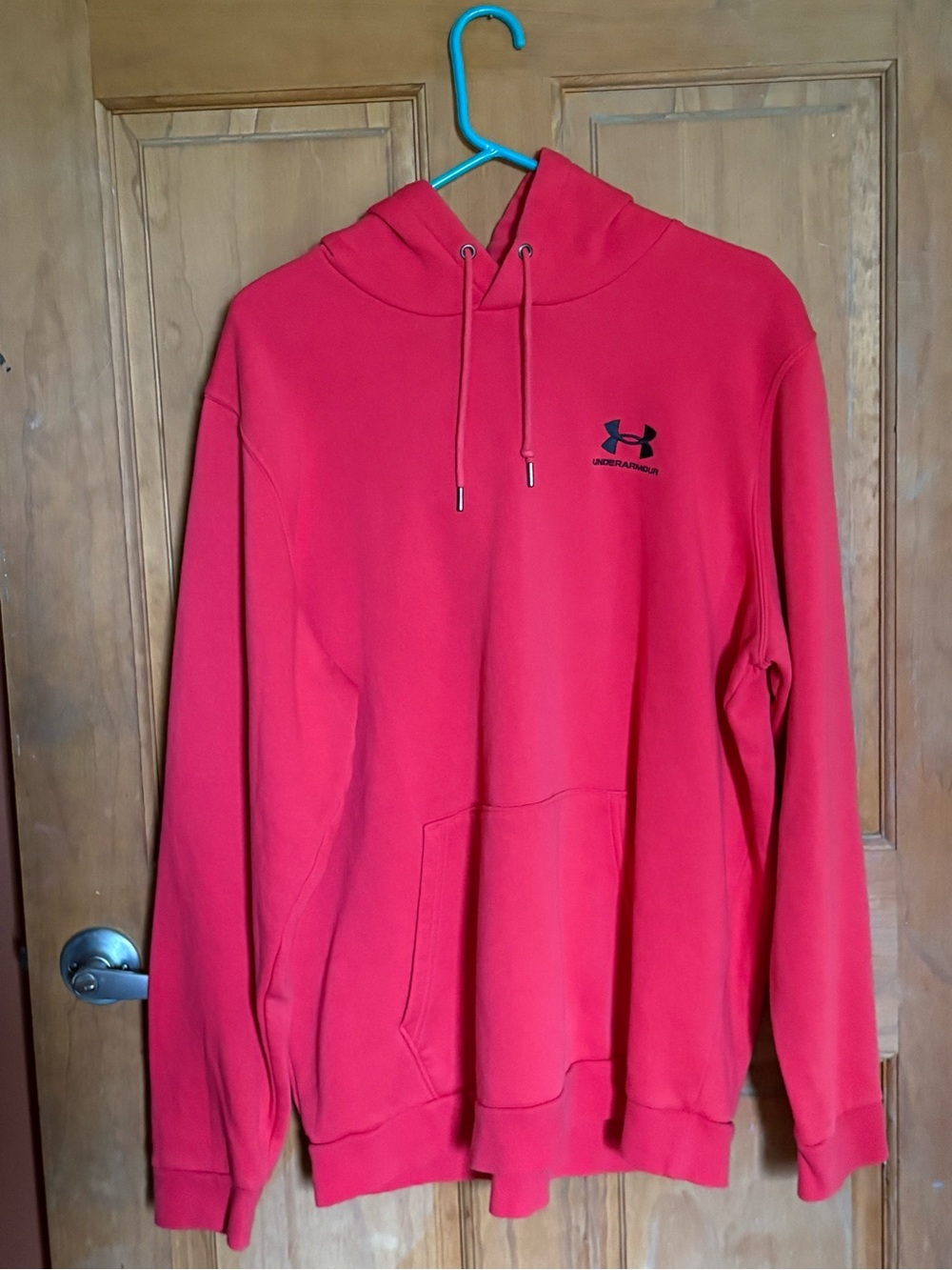 Under Armour Red Hooded Youth Pullover Sweatshirt
